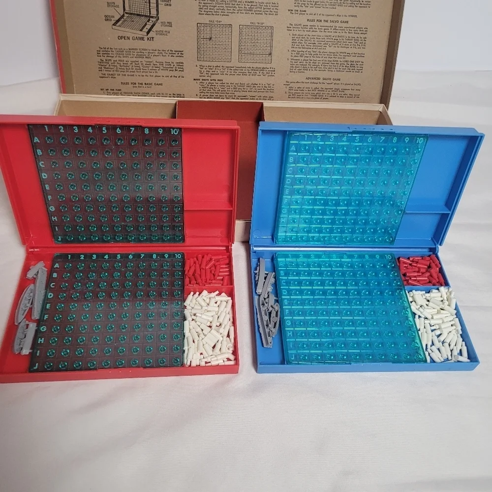 Milton Bradley Original 1st Edition 1967 Battleship Game Complete